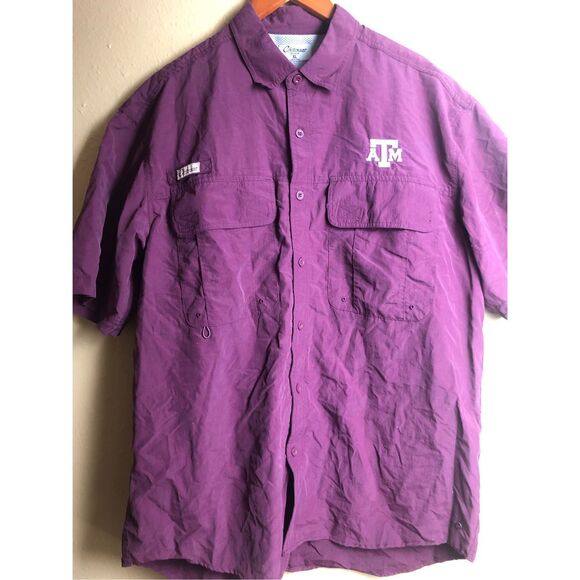 Chiliwear A&M University Button Down Fishing Shirt Size XL - Picture 2 of 11